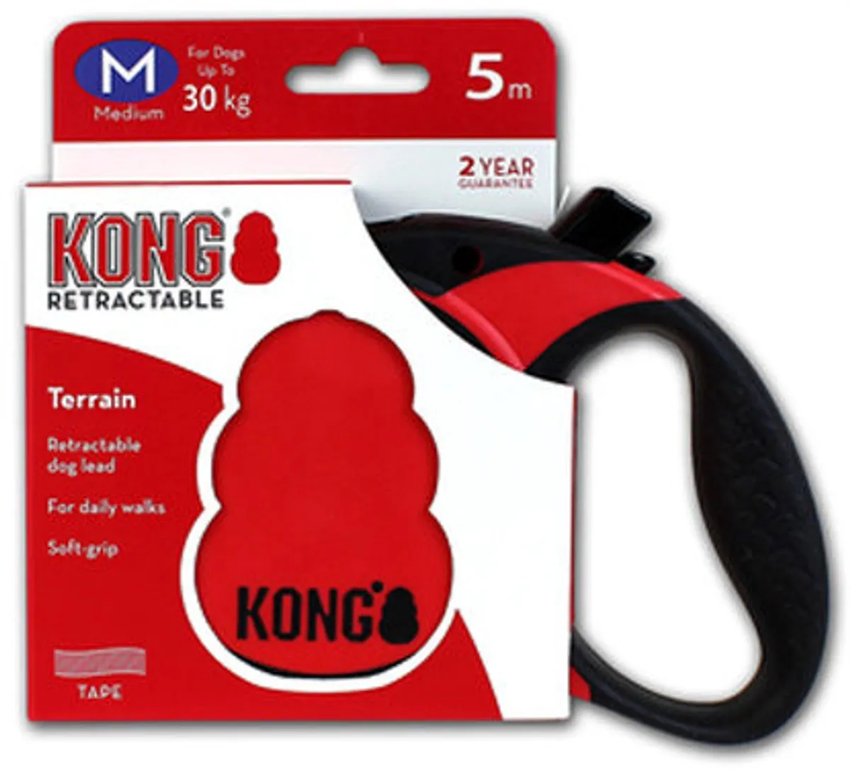 KONG Terrain Rollijn - Rood - 5m - M - Tot 30kg