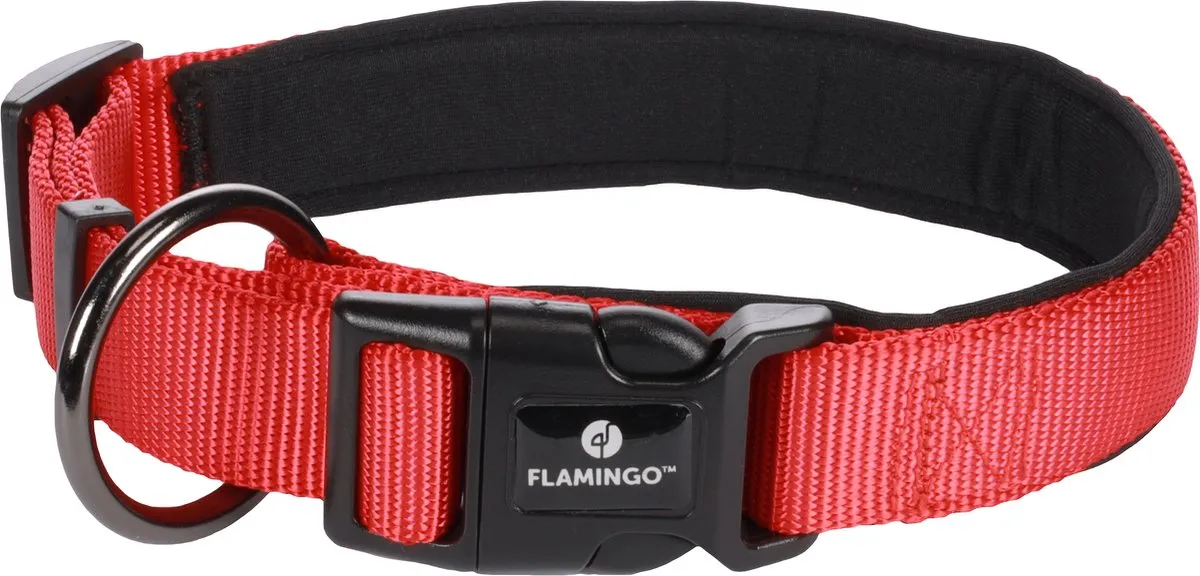 Flamingo Hond Halsband Abbi Rood M