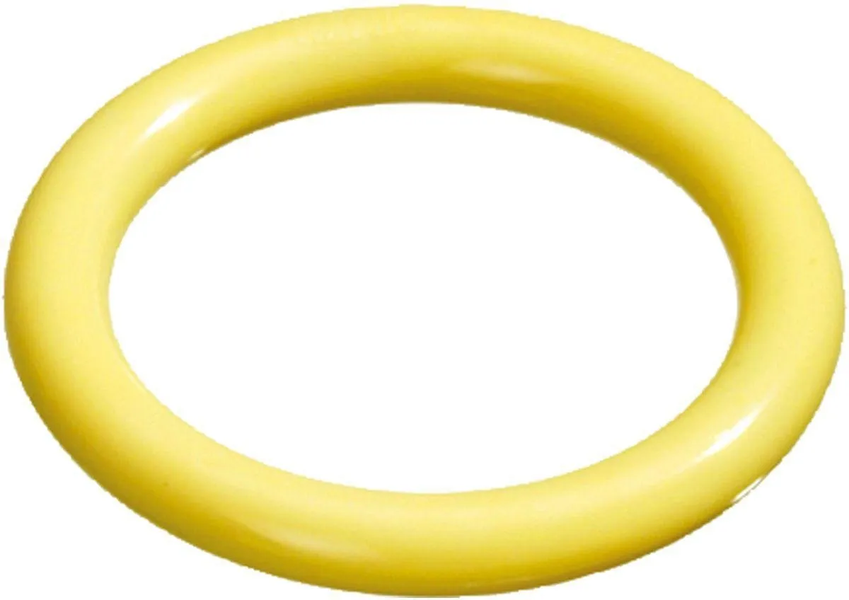 Flamingo Dental Ring Geel - 14x14cm - afbeelding 5 van 5