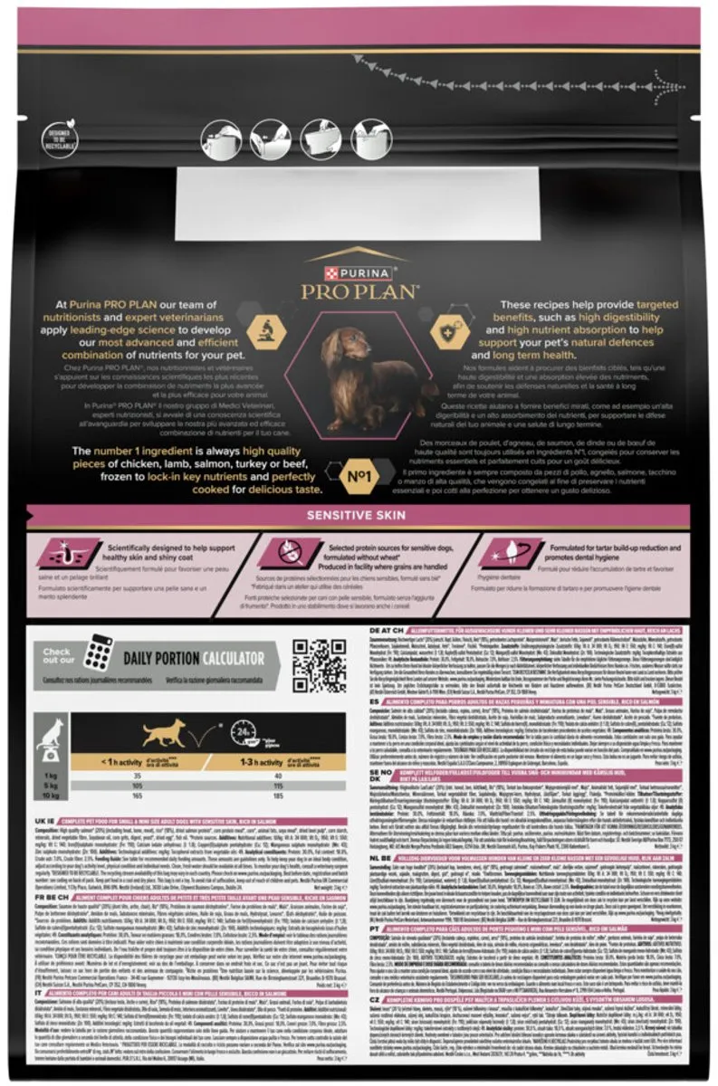 Pro Plan - Adult - Small & Mini - Sensitive Skin - Zalm - 3 x 3kg