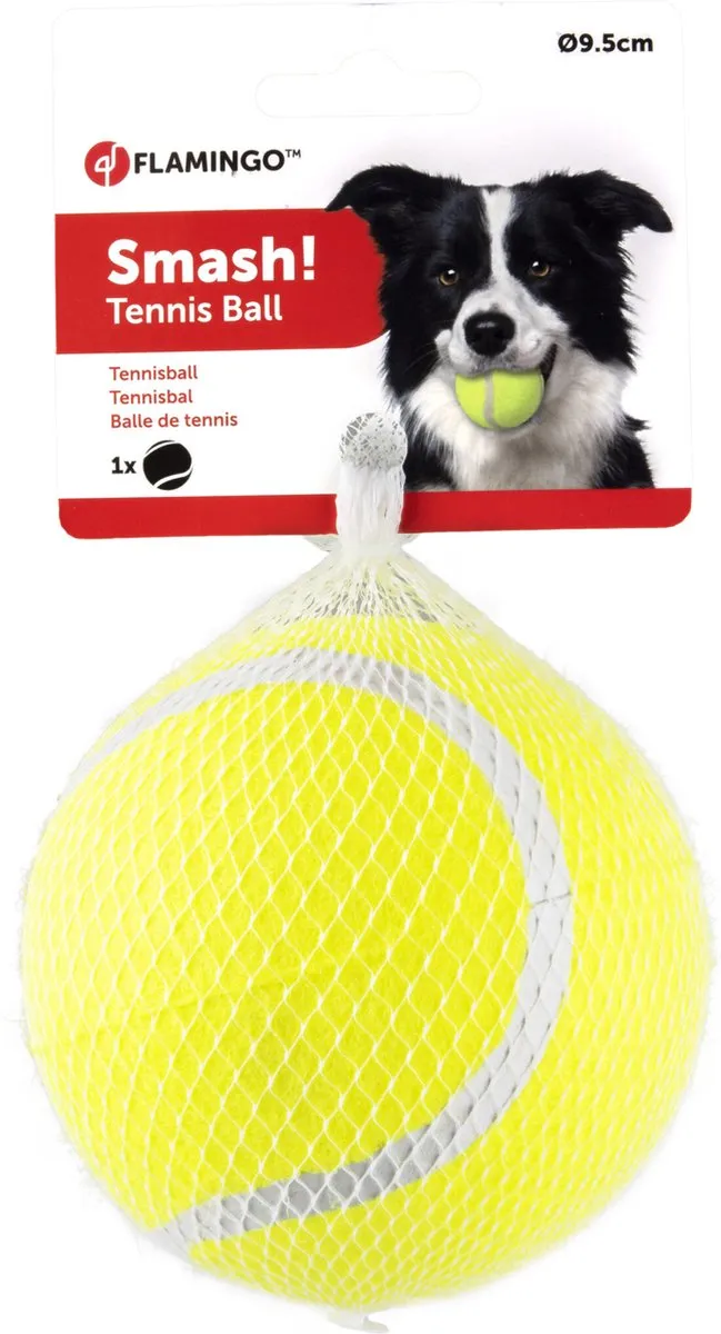 Flamingo Smash Tennisbal 9,5cm - Geel