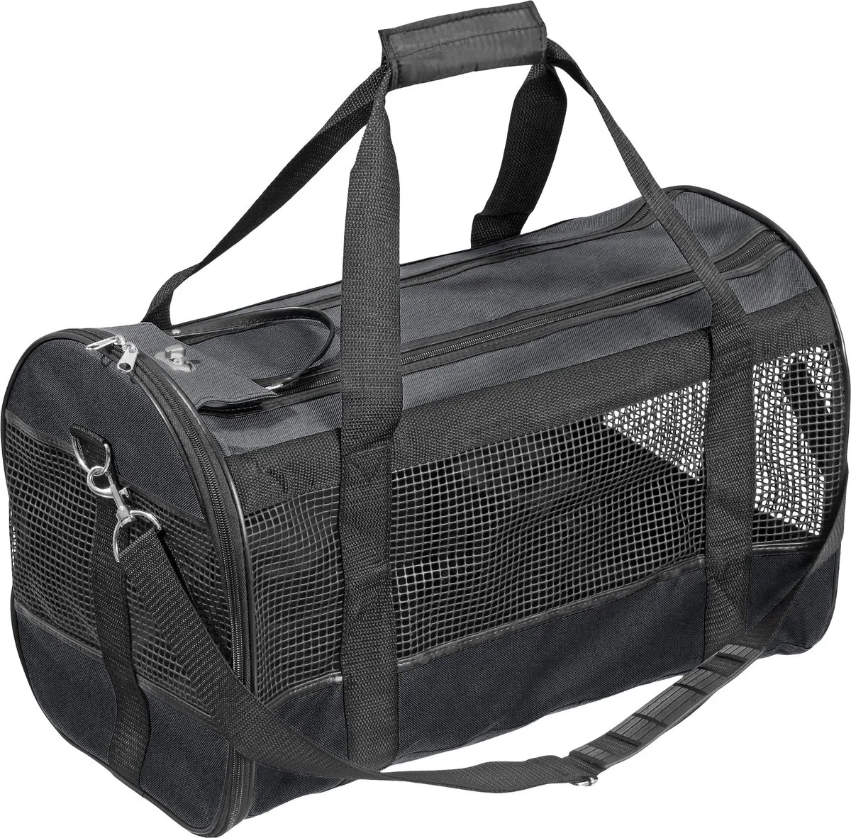 Flamingo Divina Sportieve Honden Draagtas - M - Zwart
