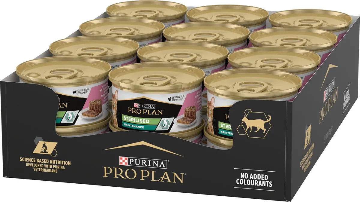Pro Plan Sterilised Adult Kat Natvoer - Zalm & Tonijn 24x85g