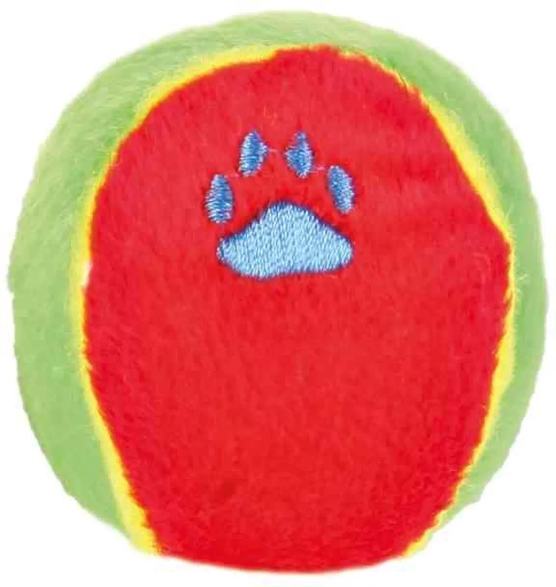 Trixie Bal met Hondenpoot - Rood/Geel/Blauw/Paars - afbeelding 3 van 4