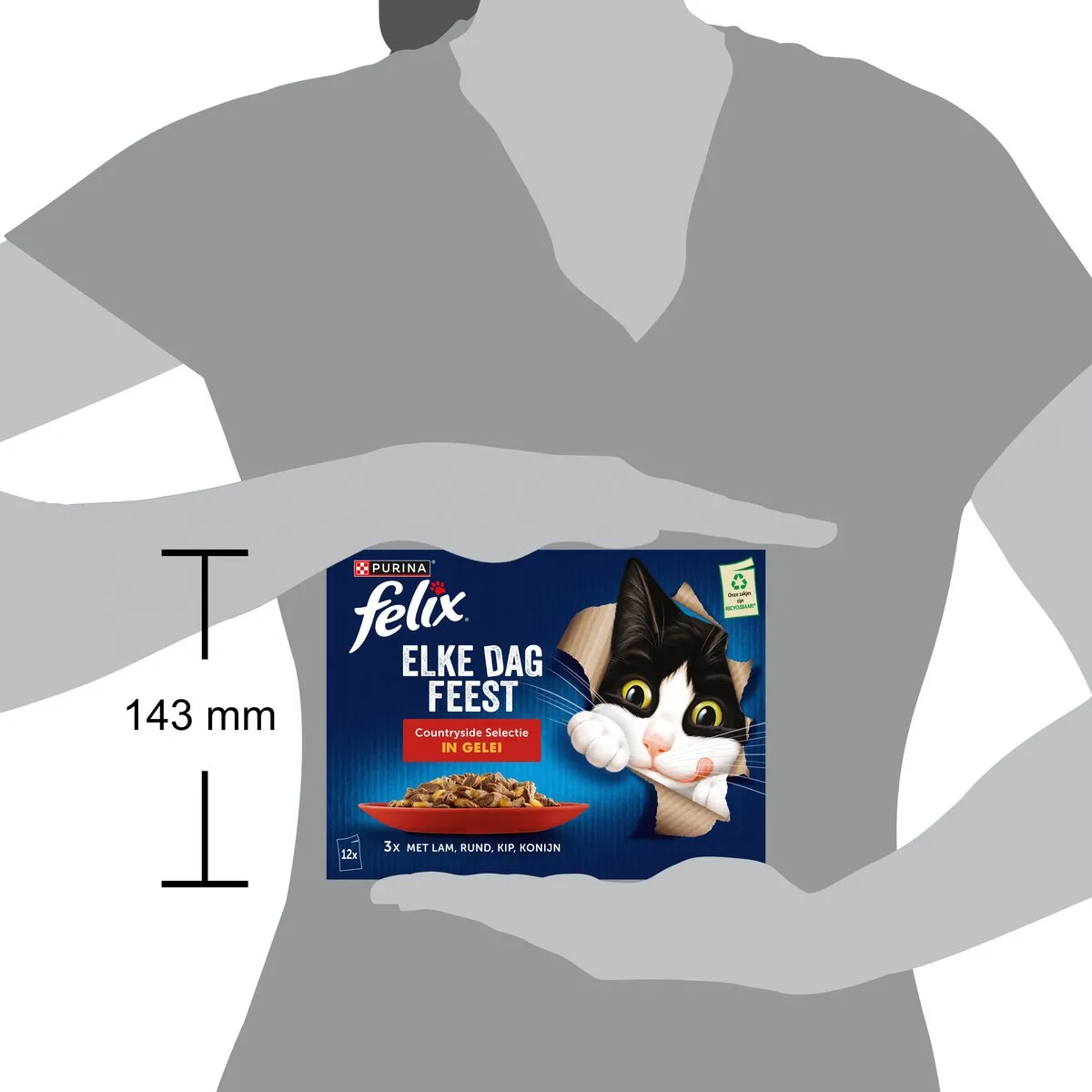 Felix Elke Dag Countryside Selection Lam Kip Rund & Konijn - 48x85g - afbeelding 6 van 6