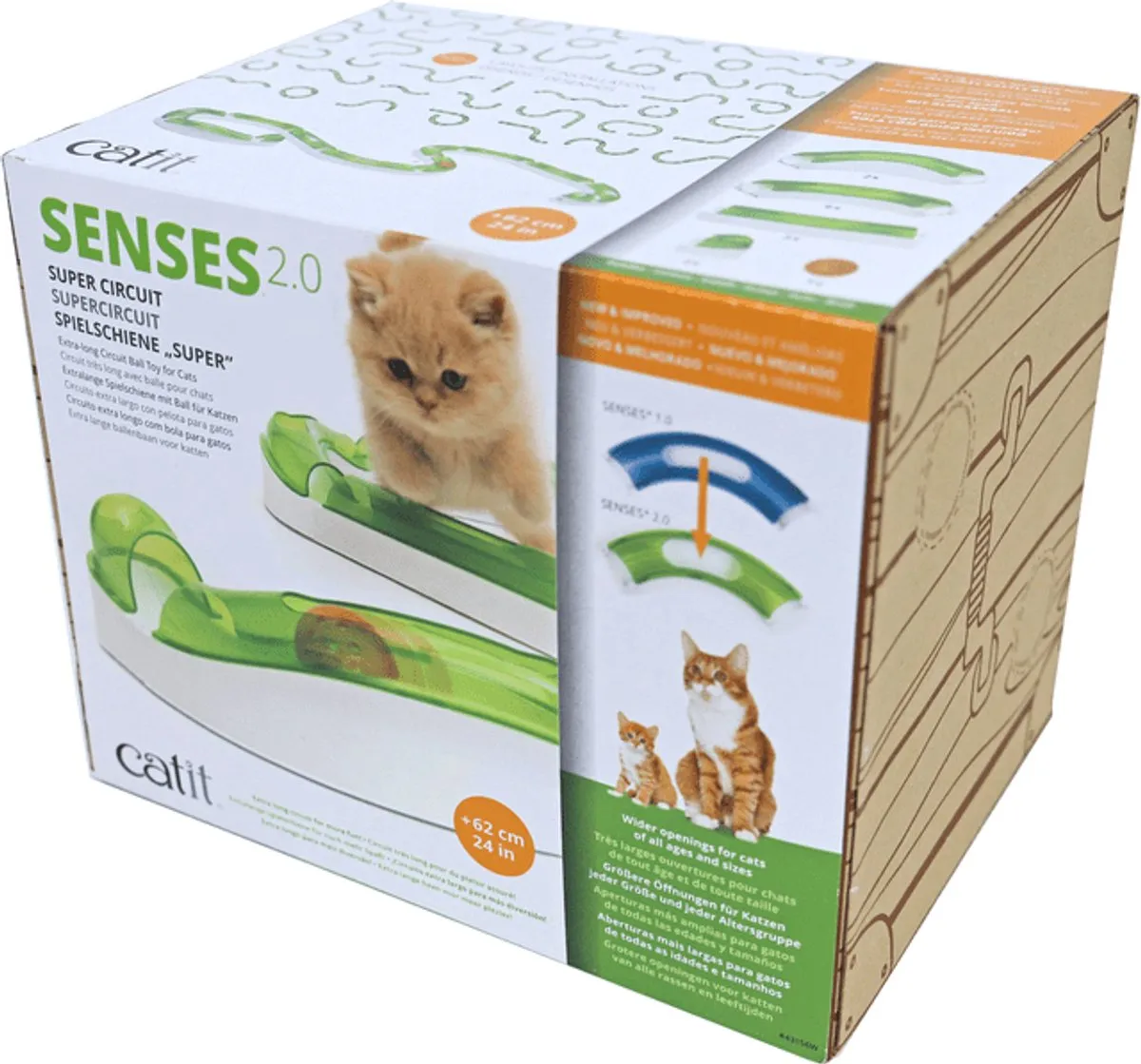 Catit Senses 2.0 Super Circuit Kattenspeelgoed - Groen