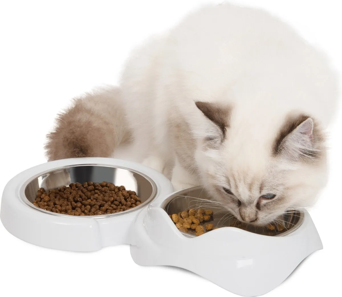 Catit Dubbele Voerbak 32x17.5x6cm Wit - afbeelding 6 van 6