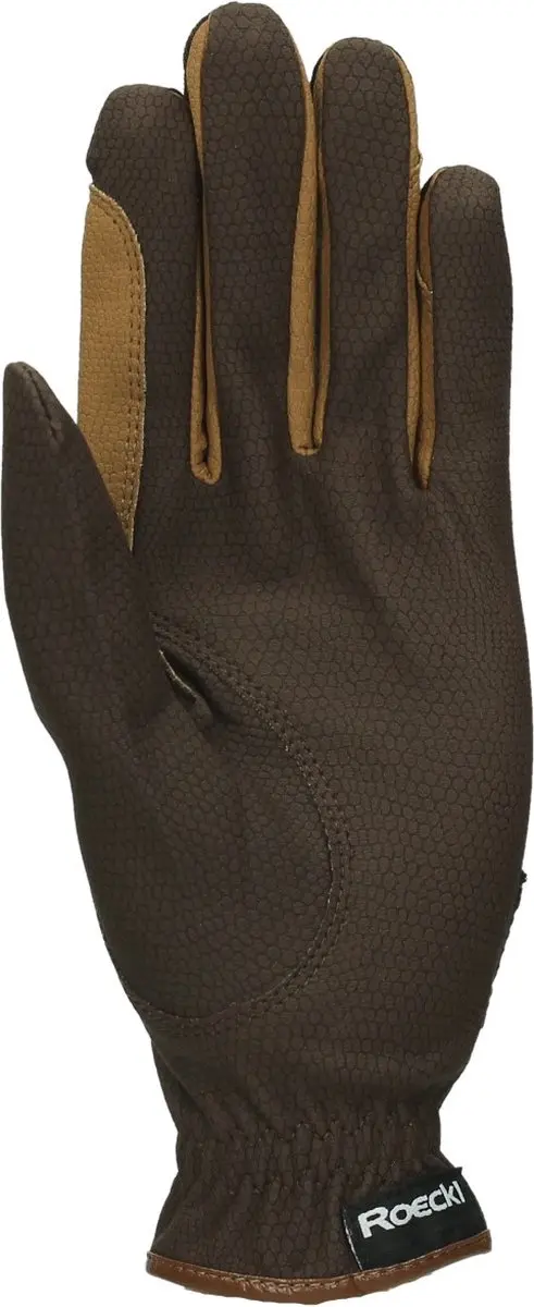 Roeckl Bicolor Grip Handschoenen - Middenbruin-lichtbruin - 7,5 - afbeelding 3 van 4