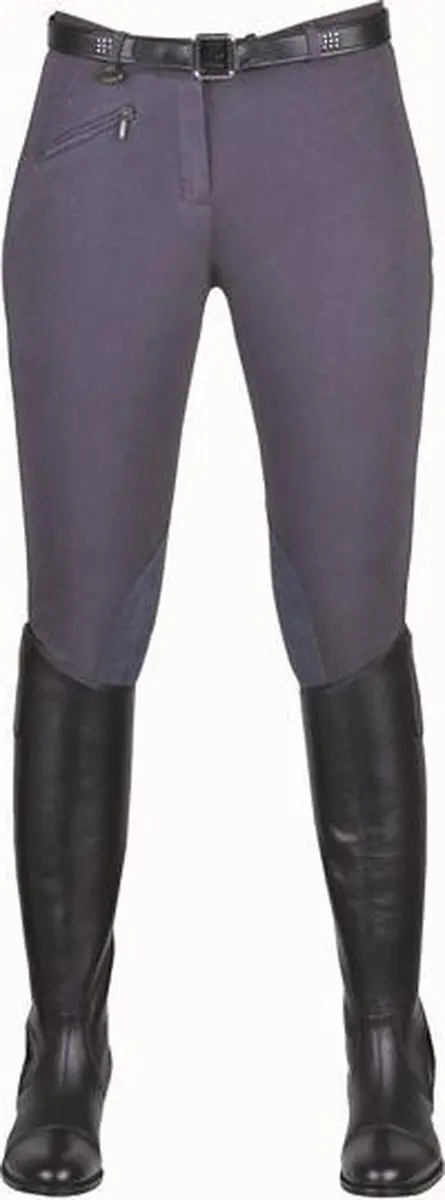 HKM Rijbroek -Penny easy softline knievlak donkergrijs/donkergrijs 158
