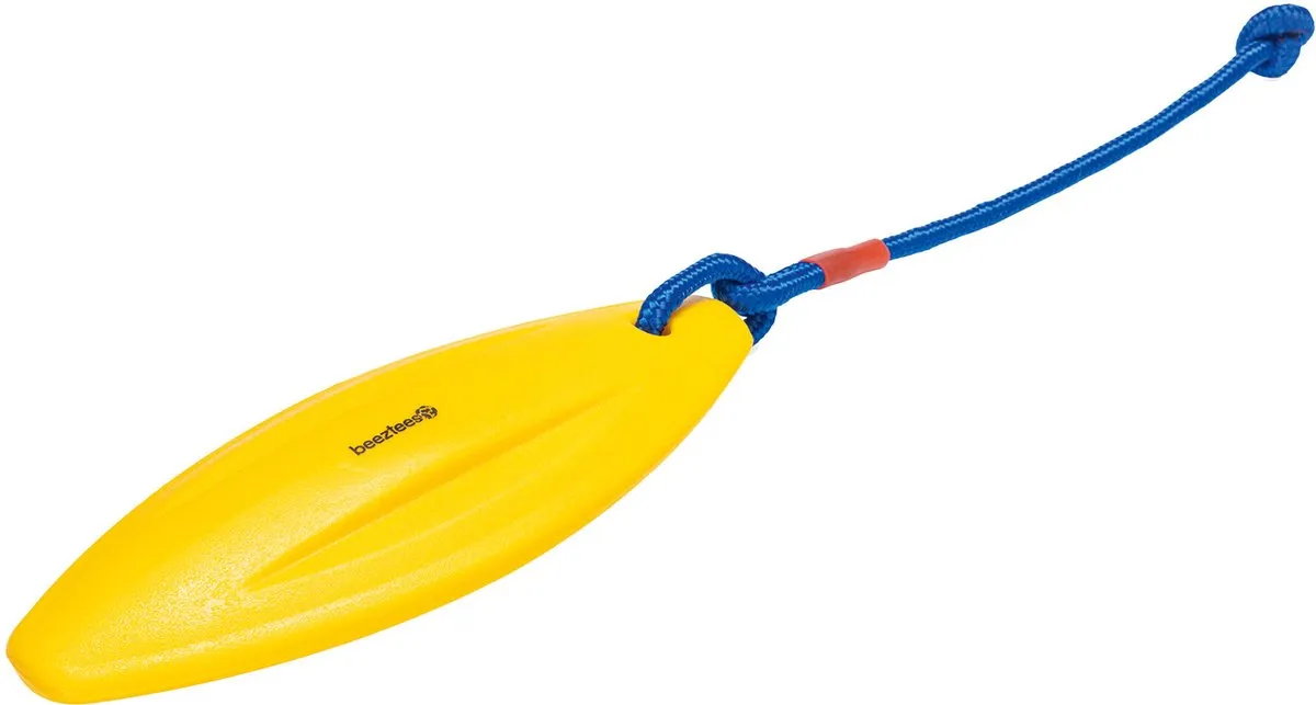 Beeztees Surfplank Hondenspeelgoed Geel 25x3x3cm