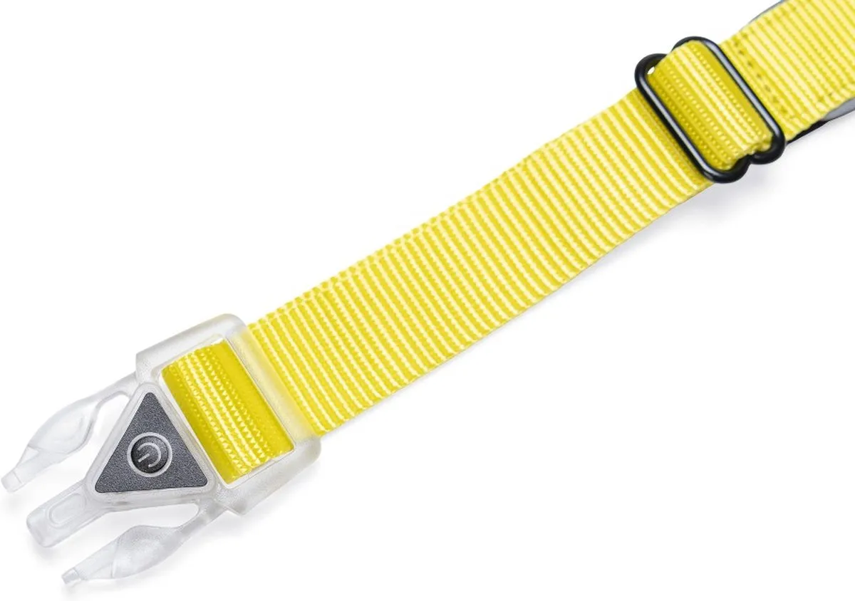 Beeztees Parinca Halsband Safety Gear - Geel S
