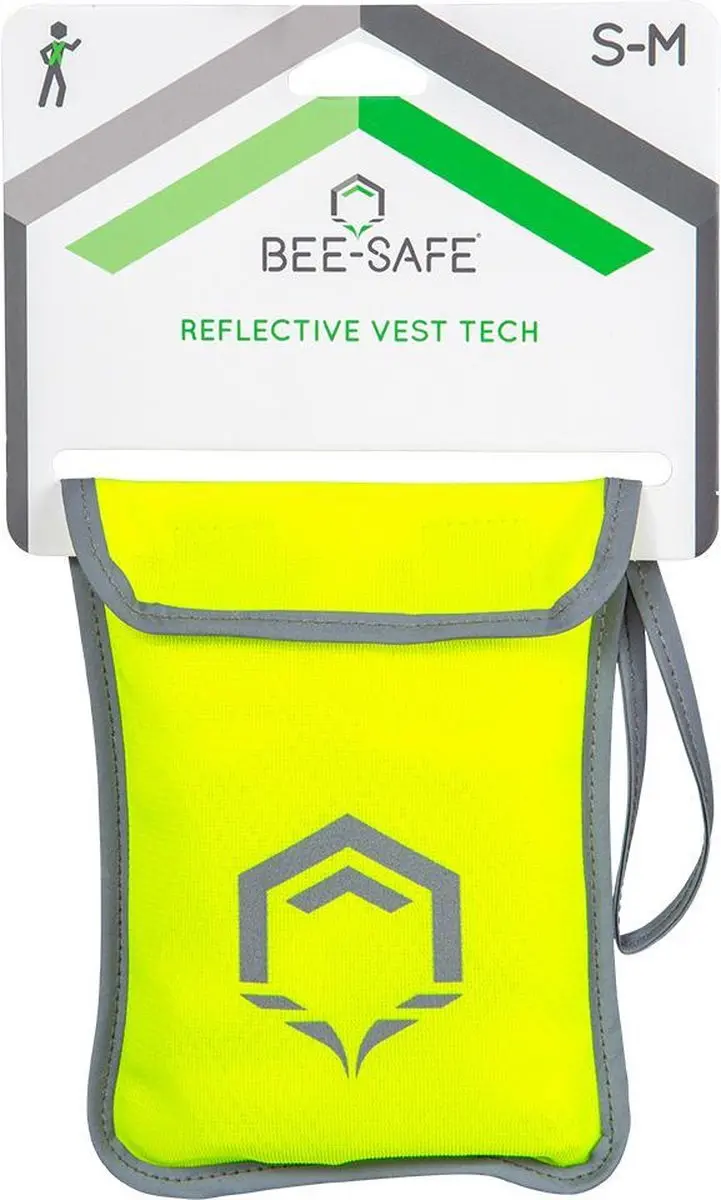 Bee Safe Reflectievest Tech - Lime - L/XL - afbeelding 5 van 6