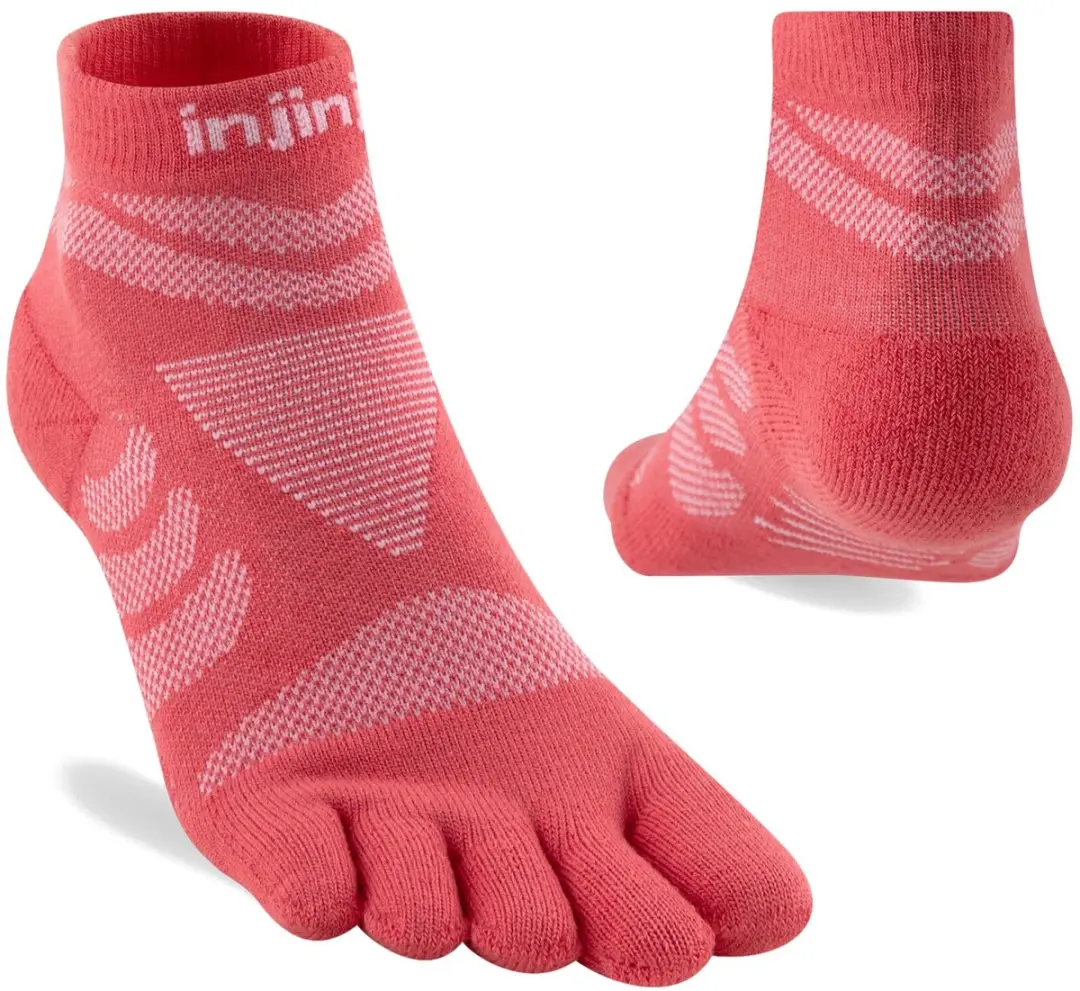 Injinji Ultra Run Mini-Crew Sokken Dames - Zalmroze - afbeelding 4 van 6