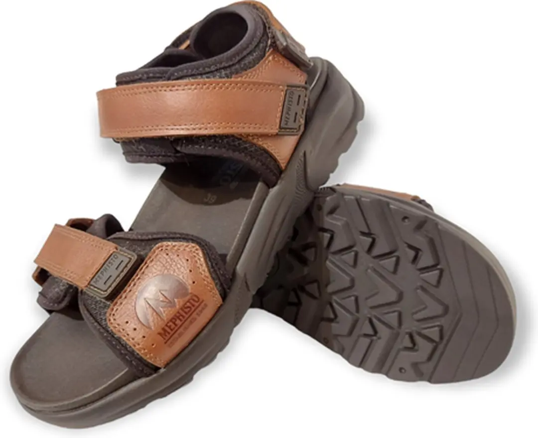 Mephisto TITO NEVADE Heren Sandalen - Cognac - afbeelding 6 van 6
