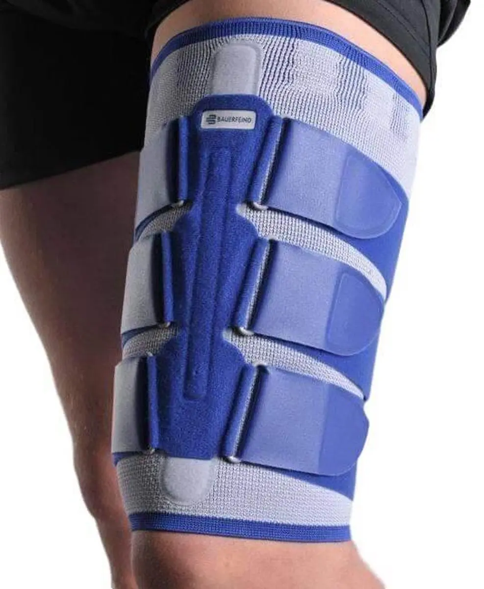 Bauerfeind MyoTrain Dijbeenbrace Bovenbeenbrace - 1 - Universeel - Grijs