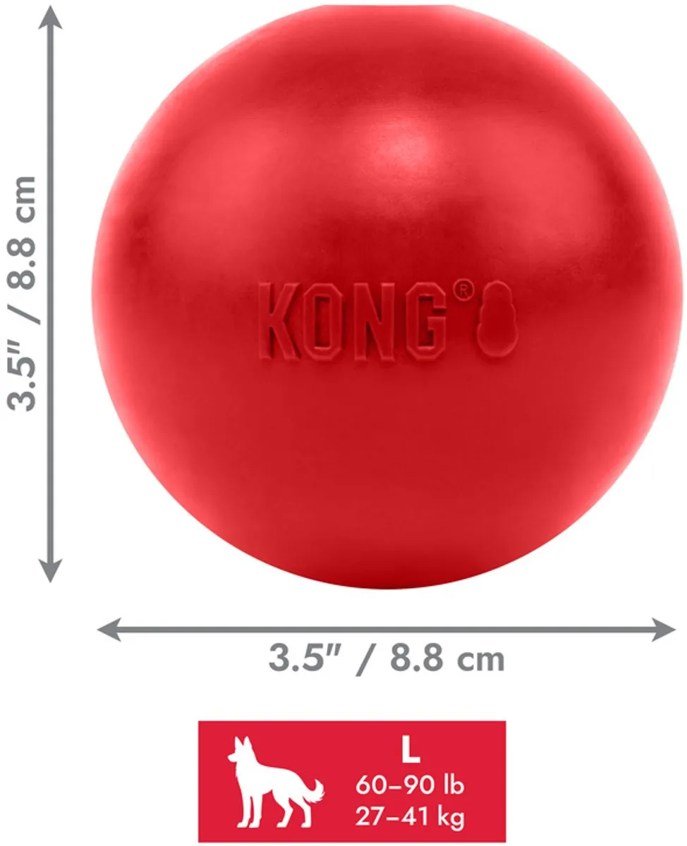 KONG Classic Bal met Gat - Ø9cm - Rood