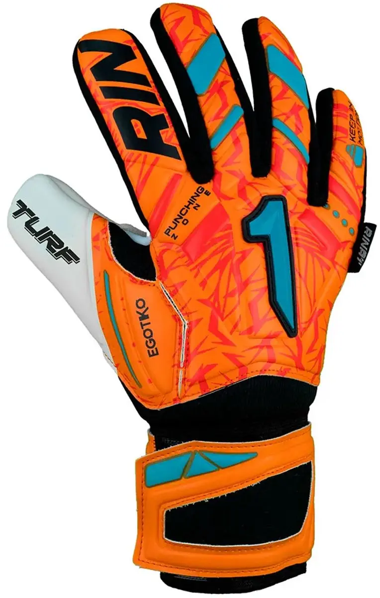 Rinat Egotiko Vengador Turf Basic Junior Keepershandschoenen - Oranje - Maat 4 - afbeelding 4 van 4