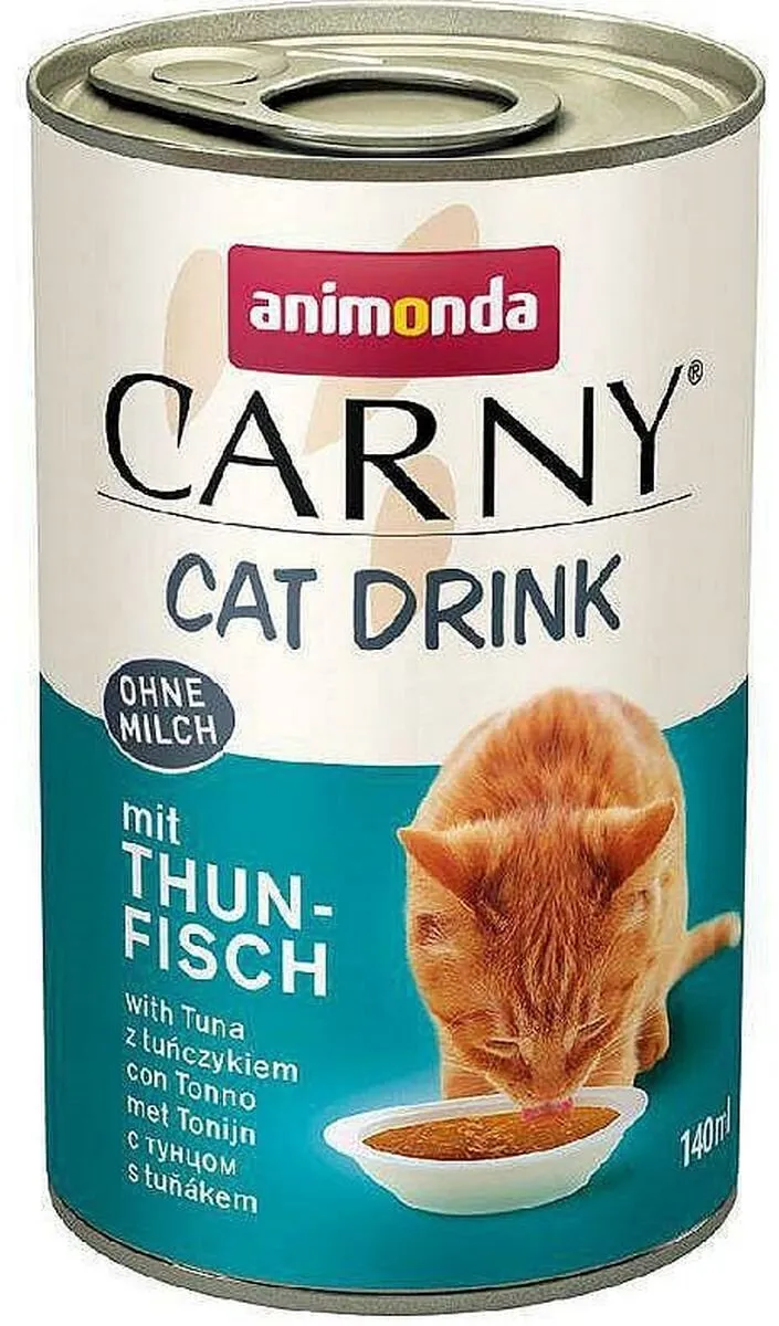 Animonda Carny Cat Drink Tonijn 140 ml - het heerlijke drankje voor katten zonder melk