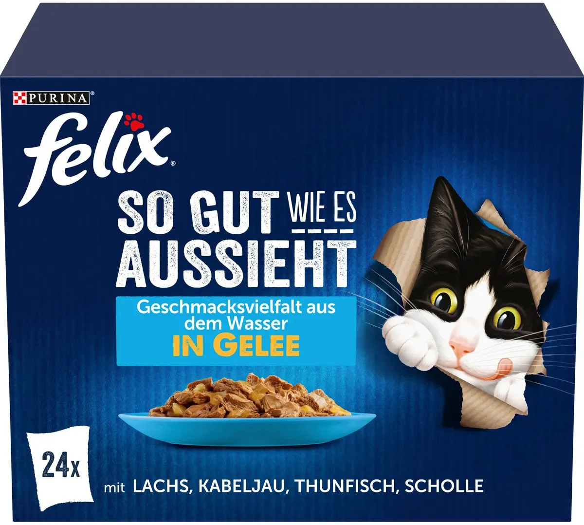 Felix Katten Natvoer Multipack - 96 Stuks (4x24x85g)