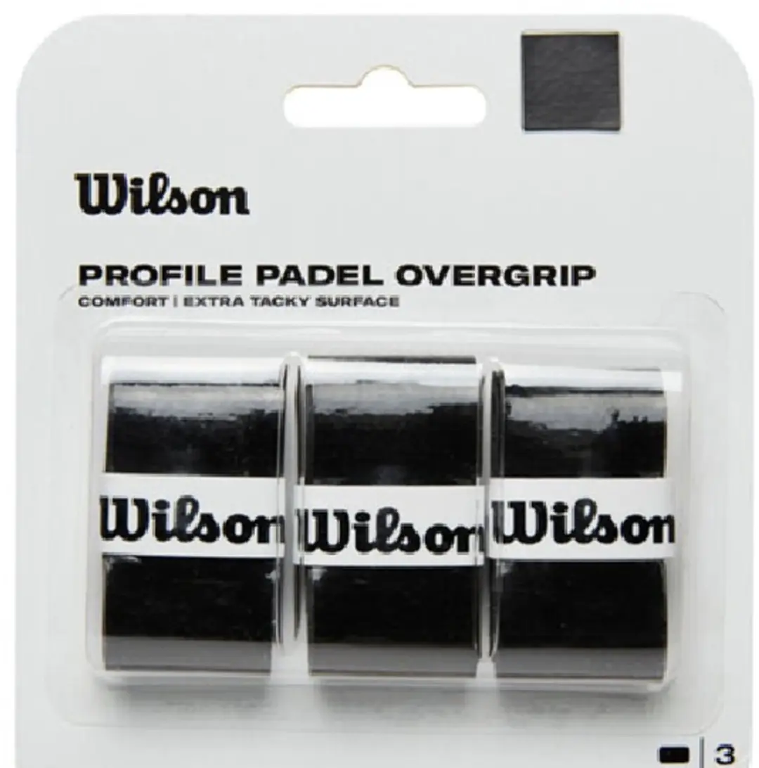 Wilson Profile Padel Overgrip Zwart 3-pack