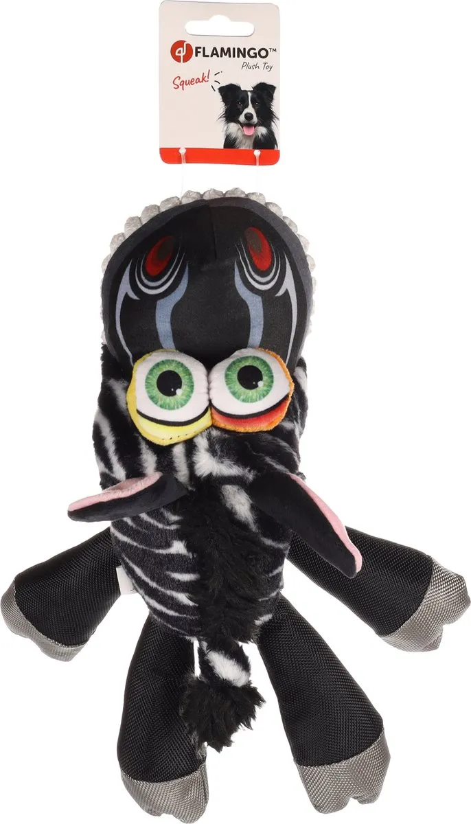 Flamingo Hs Hoofa Zebra Liggend Zwart 31x33x18cm