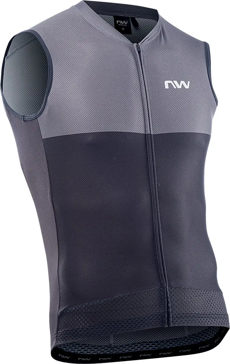 Northwave Storm Air Mouwloze Jersey Heren, zwart/grijs