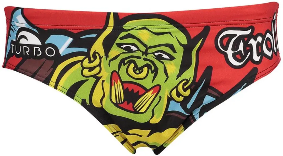 Turbo Troll Zwemslip Rood XL Man