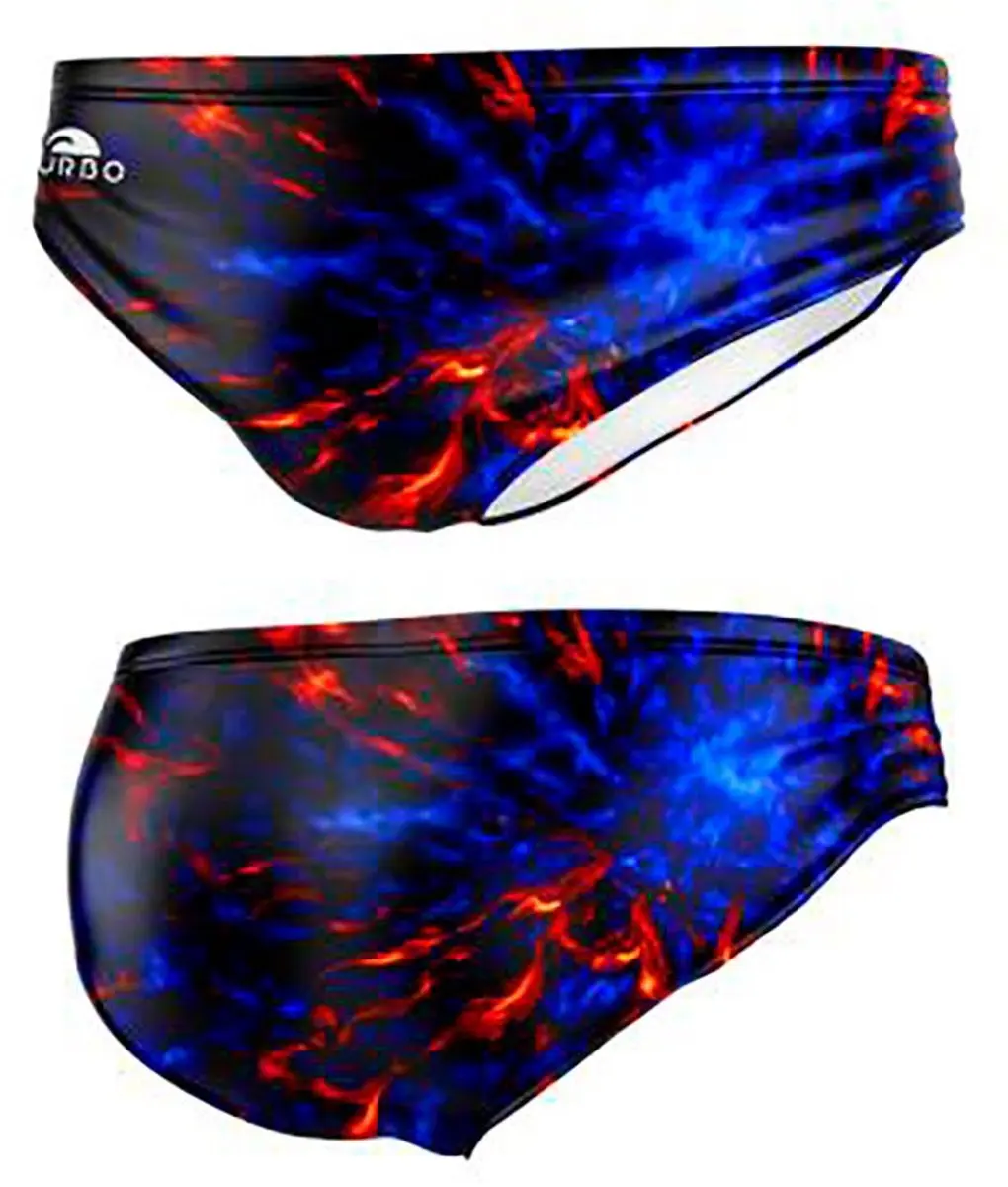 Turbo Red Blue Fire Zwemslip Veelkleurig S Man