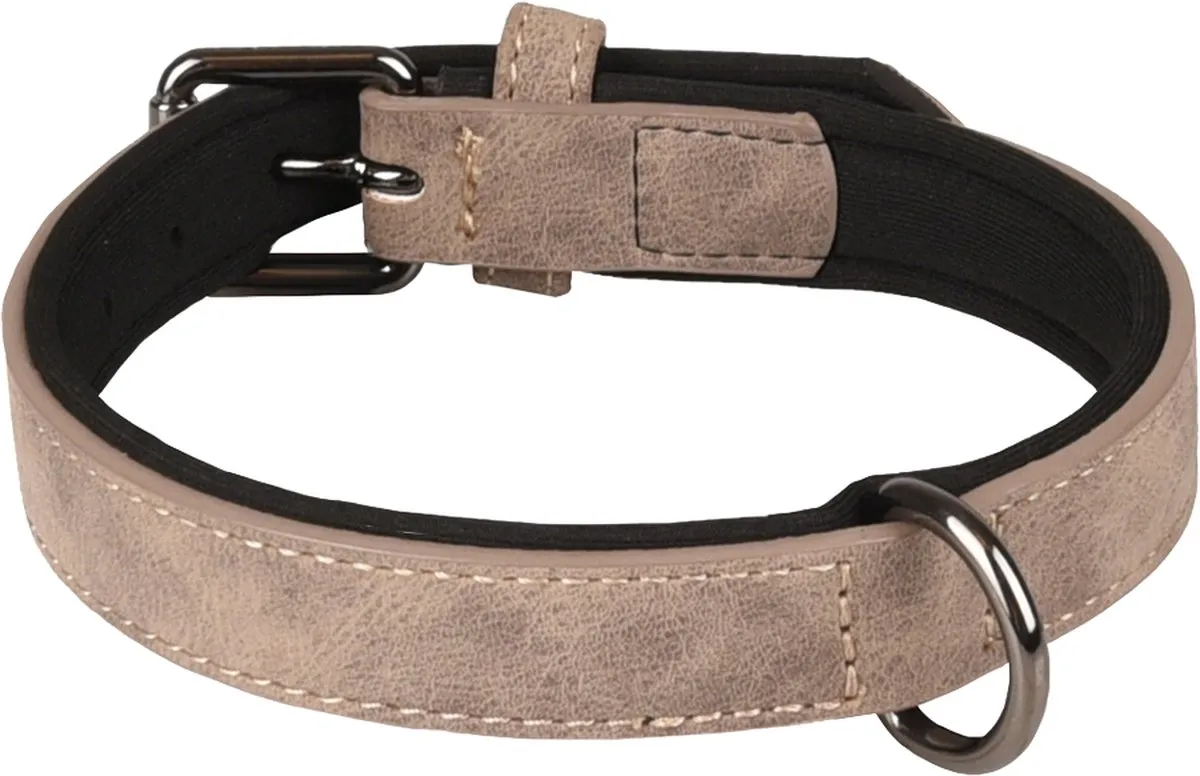 Flamingo Delu Halsband Honden XXL 52-62cm Taupe