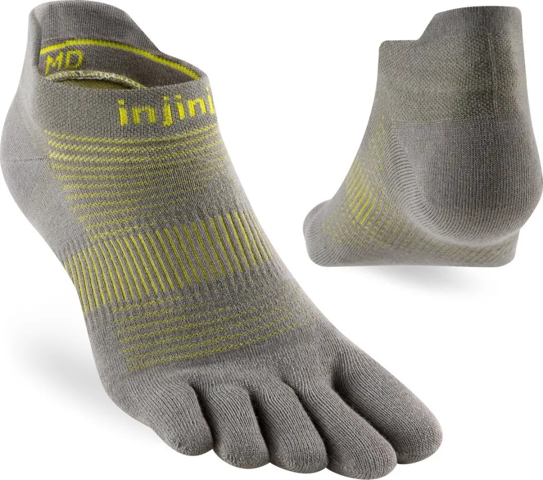 Run Lightweight No-Show Neon Silver