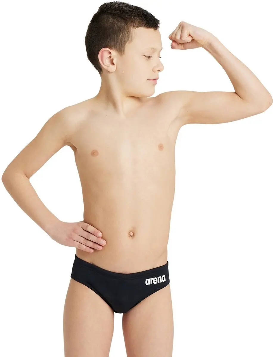 Arena Team Solid Zwembroek - Zwart/Wit - 2-3 jaar - afbeelding 5 van 6