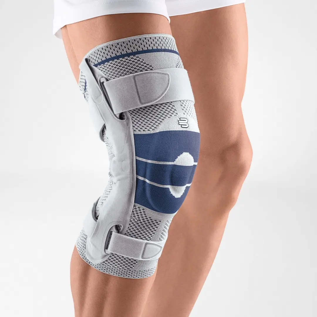 Bauerfeind GenuTrain S Kniebrace - 5 - Rechts - Grijs