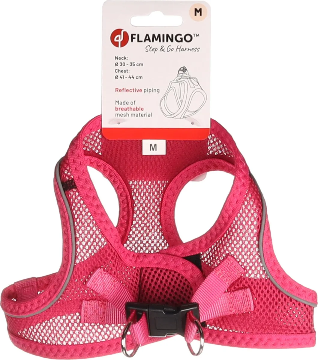 Flamingo Bento Step&go Hondenharnas - Roze M