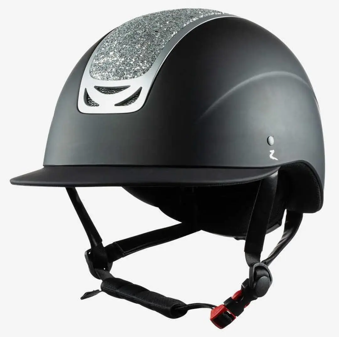 Horze cap Apex zwart/zilver 49-51