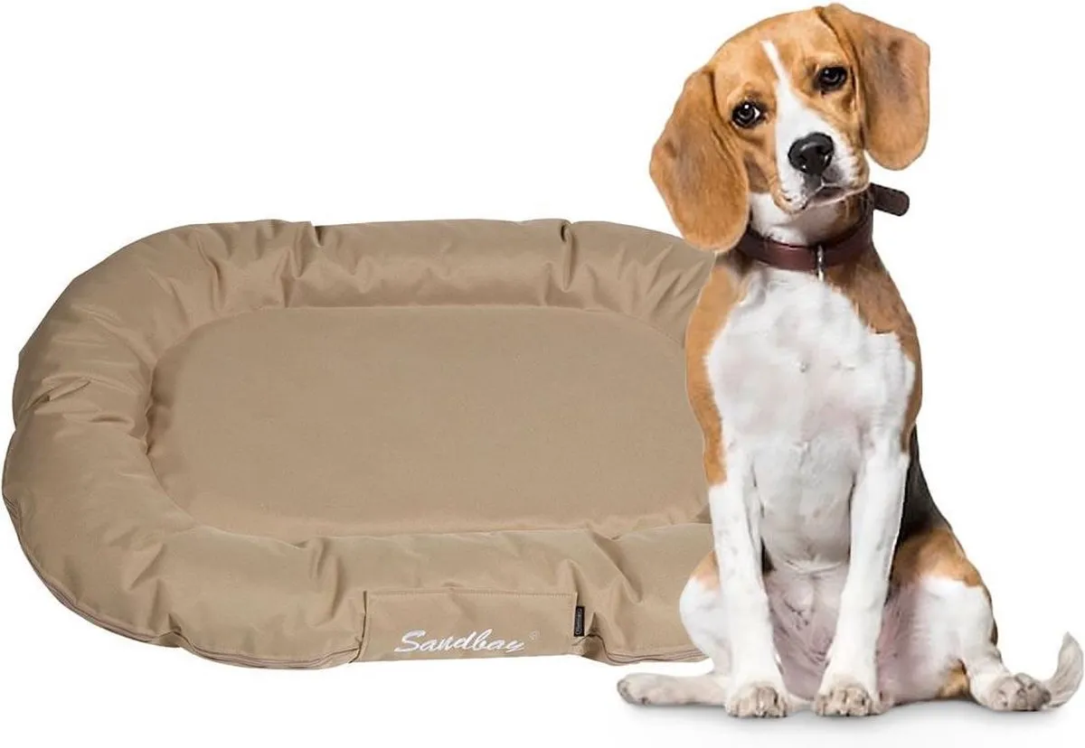 Flamingo Sandbay Hondenkussen 80cm - Beige