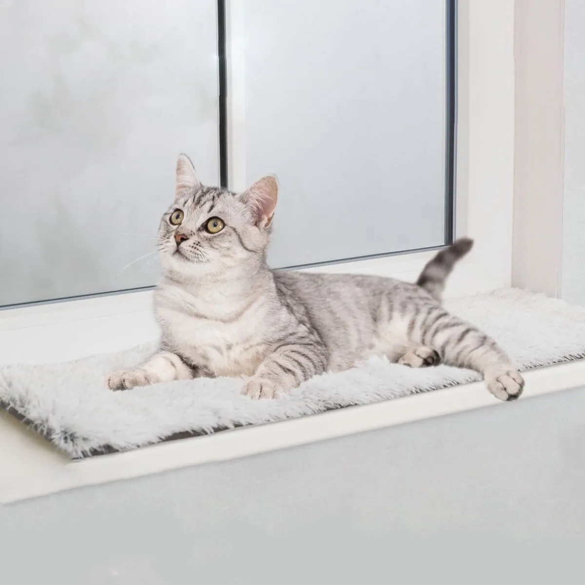 Trixie Ligmat Harvey Vensterbankkussen 90x28cm - Wit/Zwart - afbeelding 4 van 6