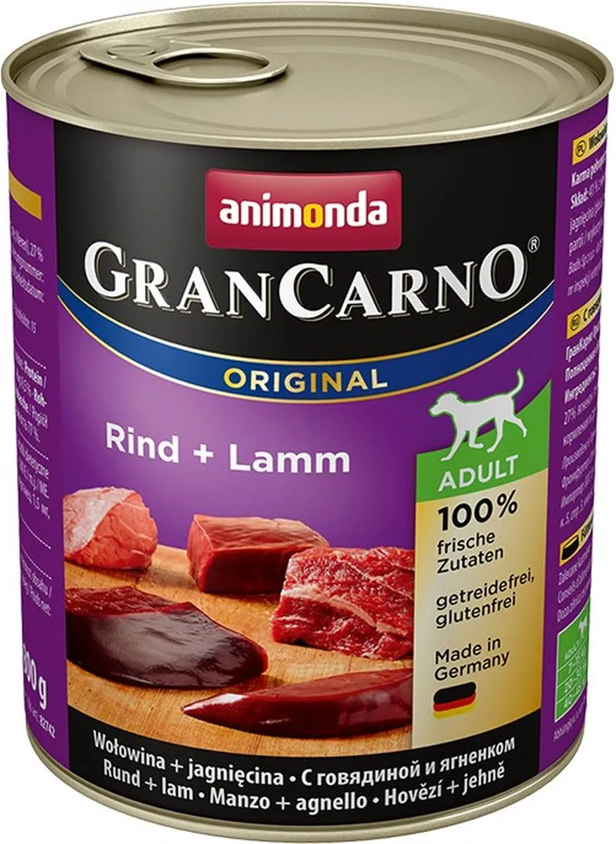 Animonda Gran Carno Rund+Lam 6x800g