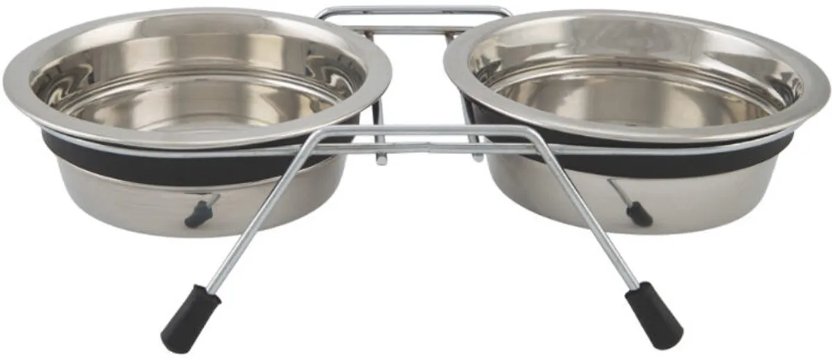 Beeztees Dog Dining Deluxe Dinerset Ø11cm - Verzinkt