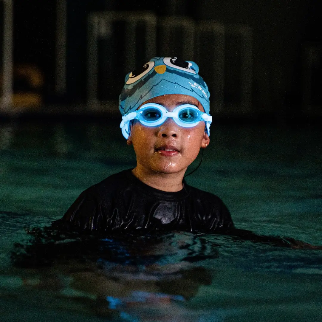 Finis FlowGlow Zwembril Kinderen - Blauw - afbeelding 2 van 4