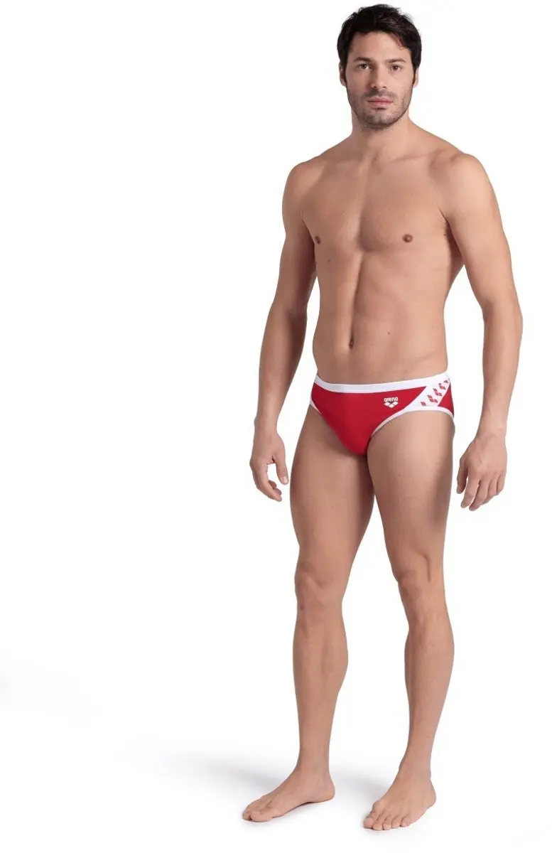 Arena Icons Solid Zwembroek - Rood/Wit - afbeelding 5 van 6