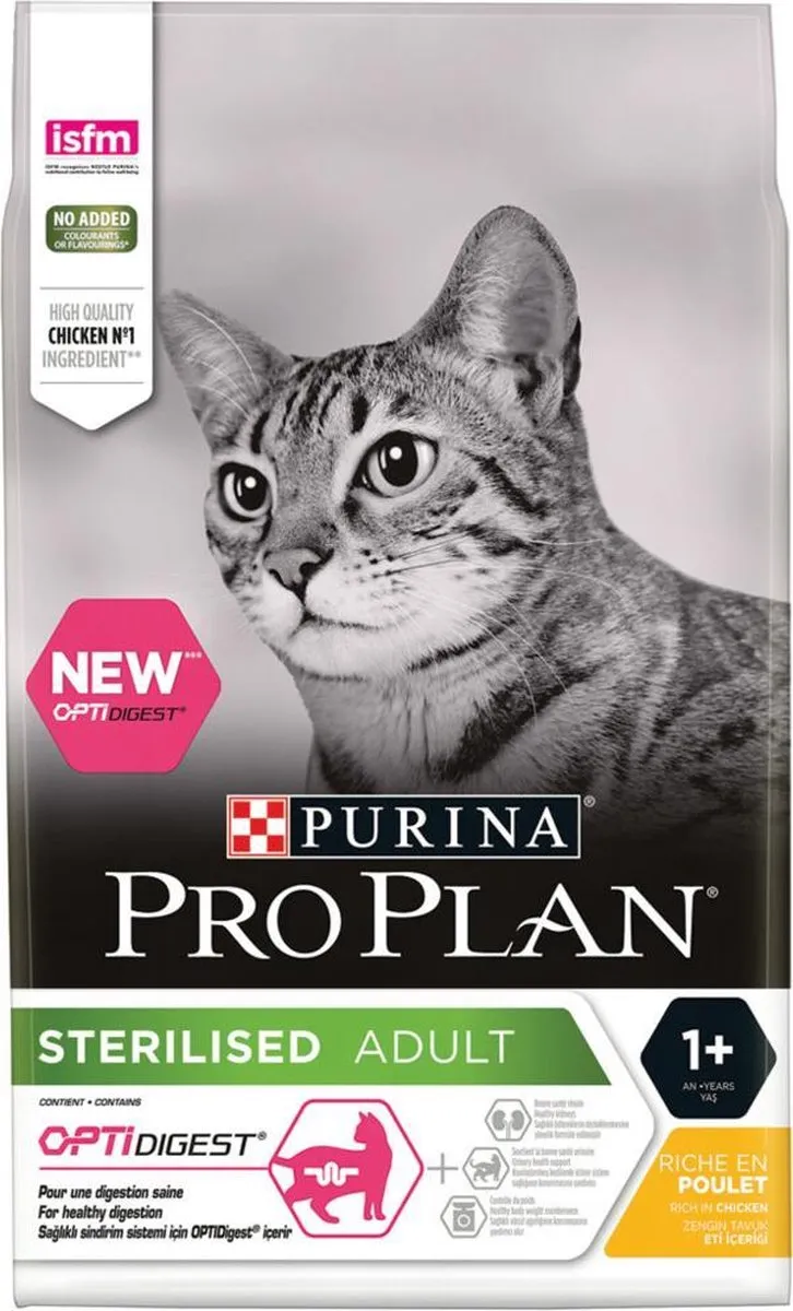 Pro Plan Adult Sterilised Delicate Kip 3kg - 4 Stuks