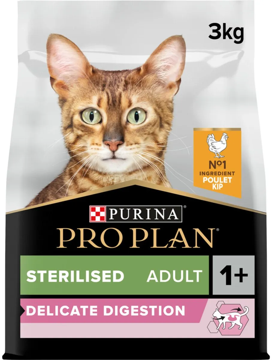 Pro Plan Sterilised Adult Delicate Digestion Kattenvoer - Kip 3kg