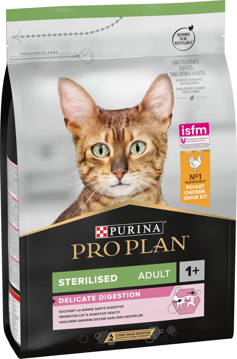 Pro Plan Sterilised Adult Delicate Digestion Kattenvoer - Kip 3kg