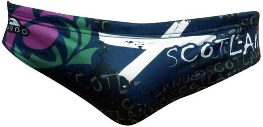 Turbo Scotland Zwemslip Zwart S Man
