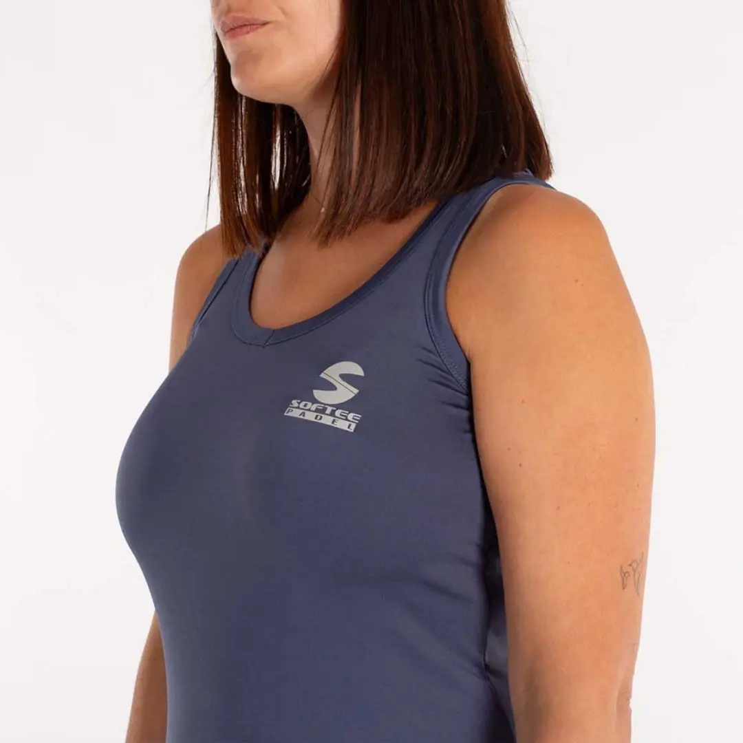 Softee Atenea Mouwloze Jurk - Blauw - M - afbeelding 4 van 6