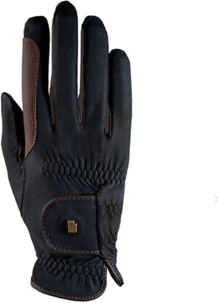 Roeckl Bicolor Grip Handschoenen - Zwart-donkerbruin - 8 - afbeelding 3 van 3