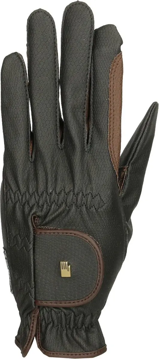 Roeckl Bicolor Grip Handschoenen - Zwart-donkerbruin - 8 - afbeelding 2 van 3