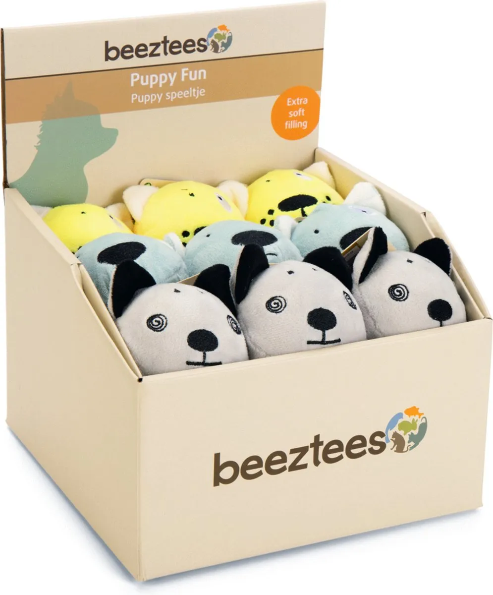 Beeztees Puppy Knuffeldiertjes - Pluche - Assorti - 10x8,5x7,6 cm