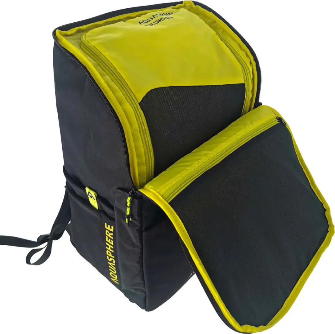 Aqua Sphere Transition Rugzak 35L - Zwart/Geel - afbeelding 4 van 6