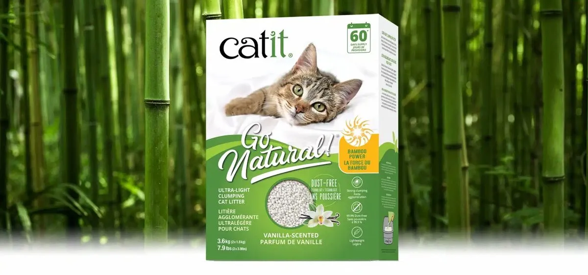 Catit Bamboe Klontvormende Kattenbakvulling 3,6kg - afbeelding 2 van 2